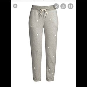 N:Philanthropy Grey Star Embroidered Sweatpants
